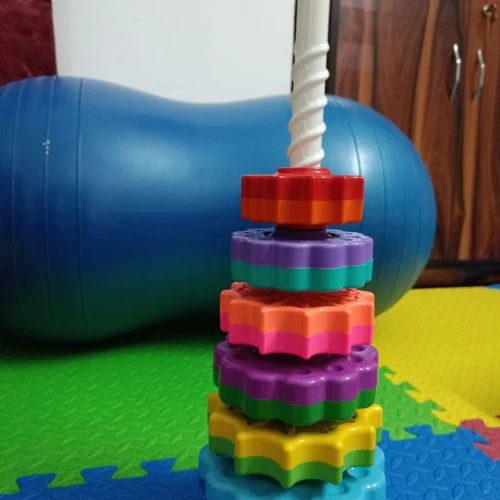 Ball pit area with bright play balls
